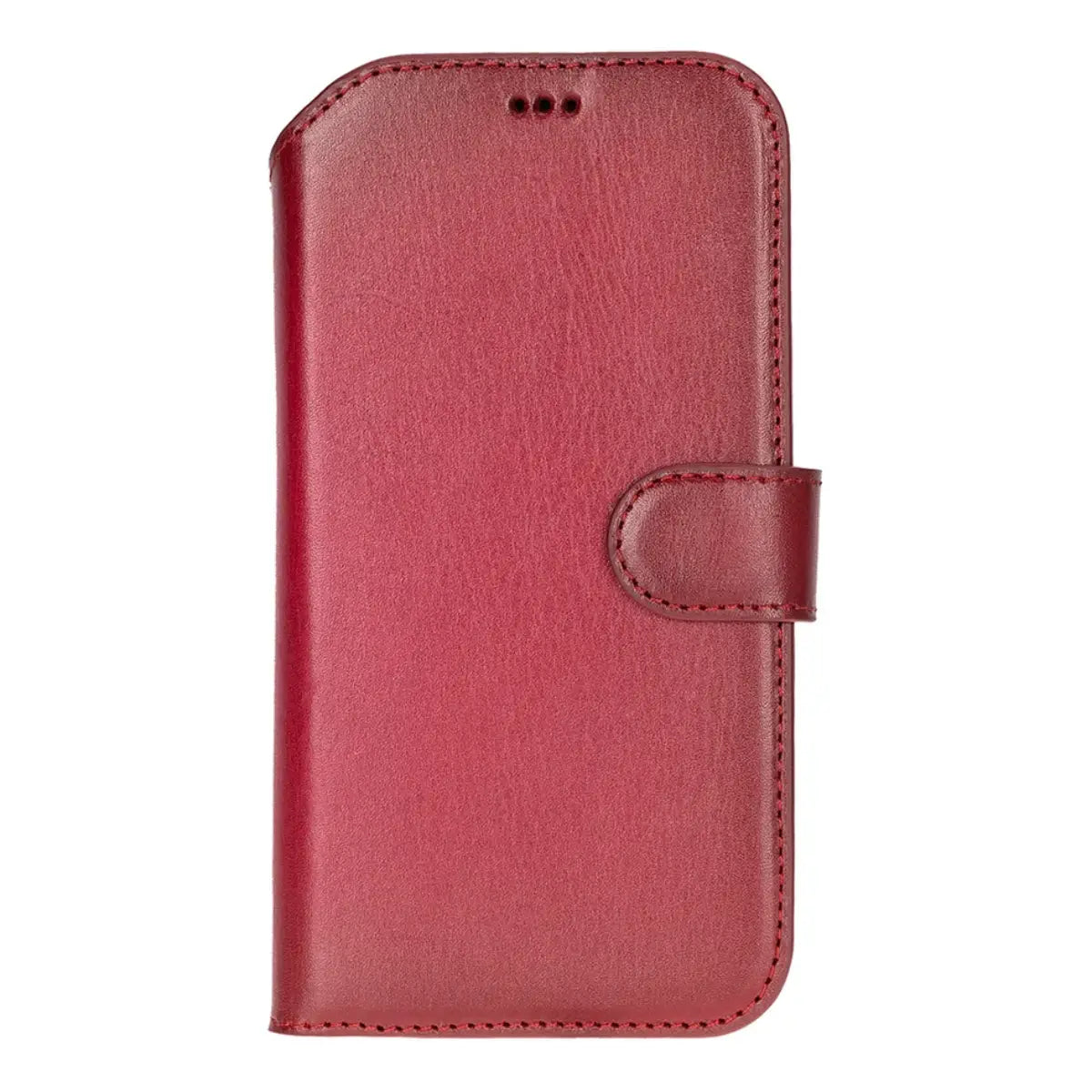 iPhone 17 Air Leather Case – Burnished Red (Vero)