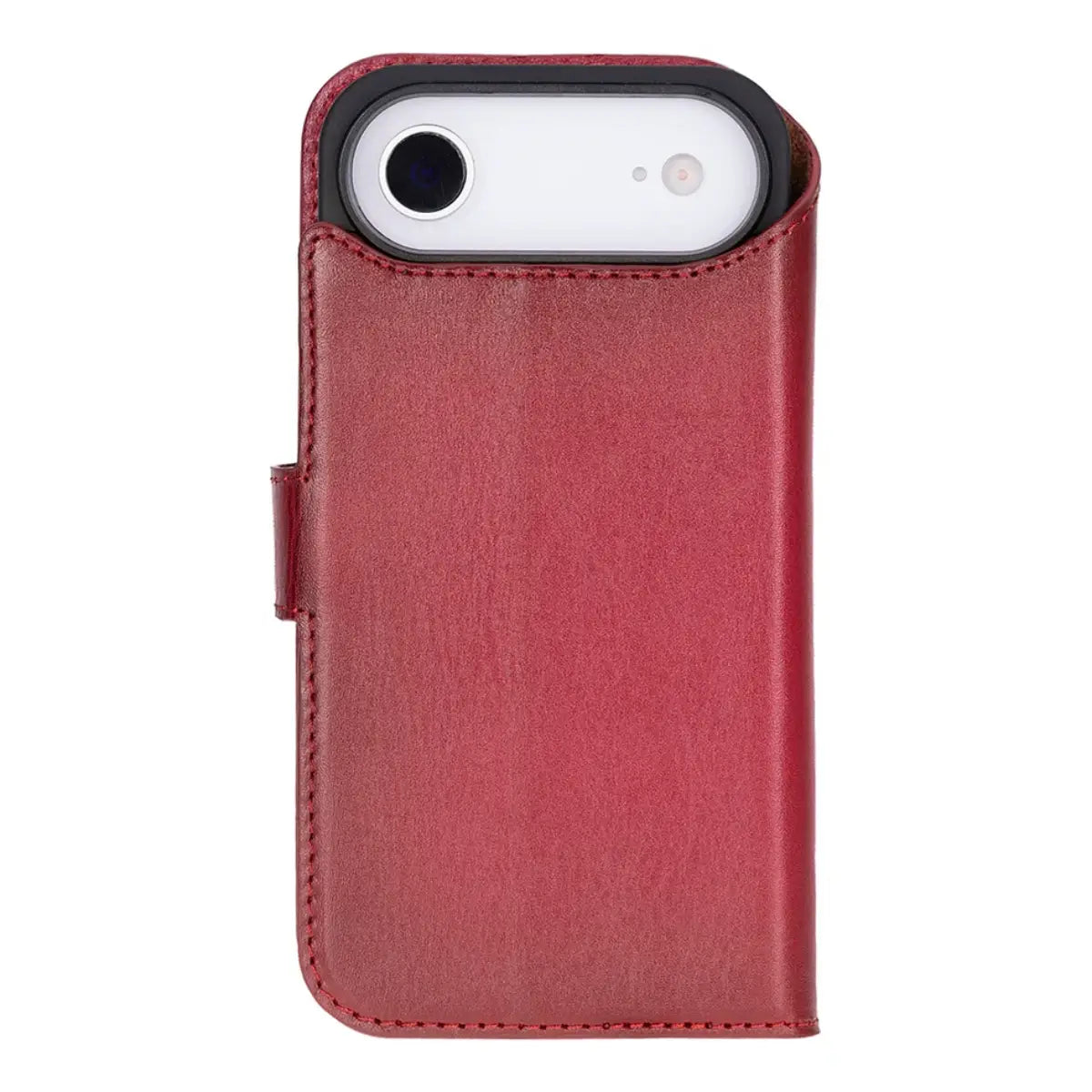 iPhone 17 Air Leather Case – Burnished Red (Vero)