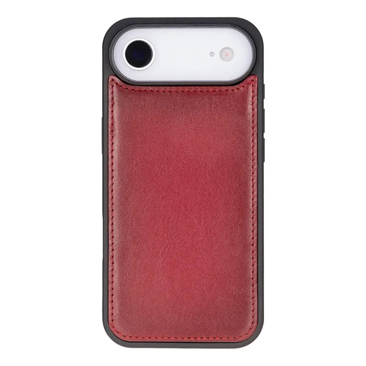 iPhone 17 Air Leather Case – Burnished Red (Vero)