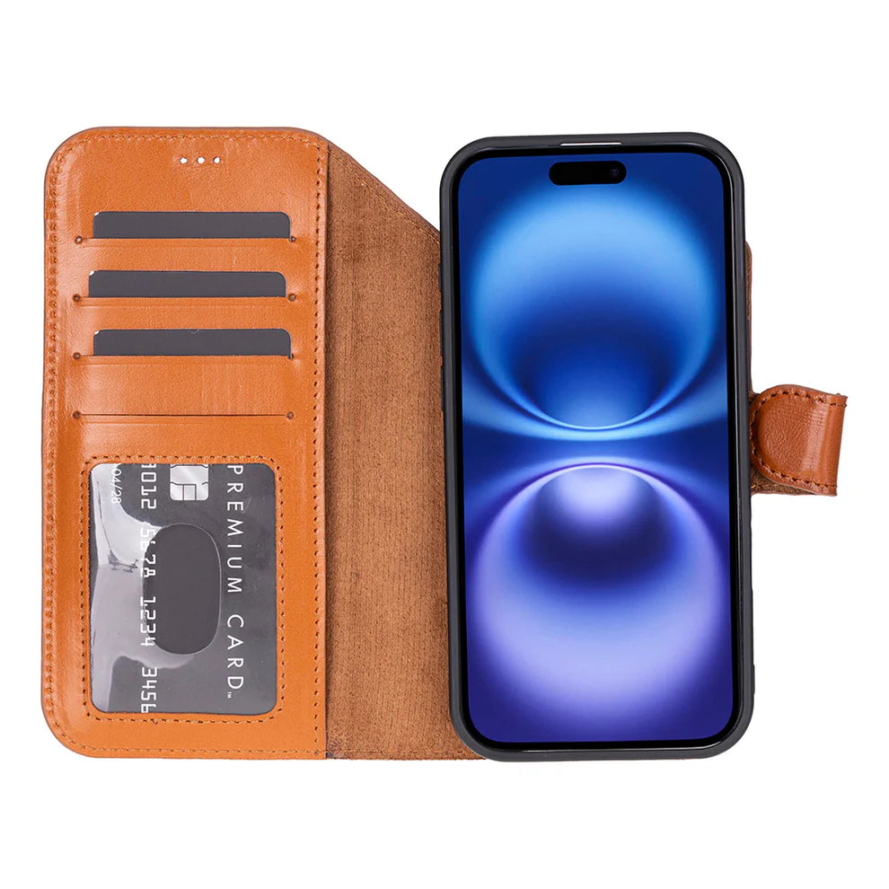 iPhone 17 Air Leather Case – Burnished Tan (Vero)