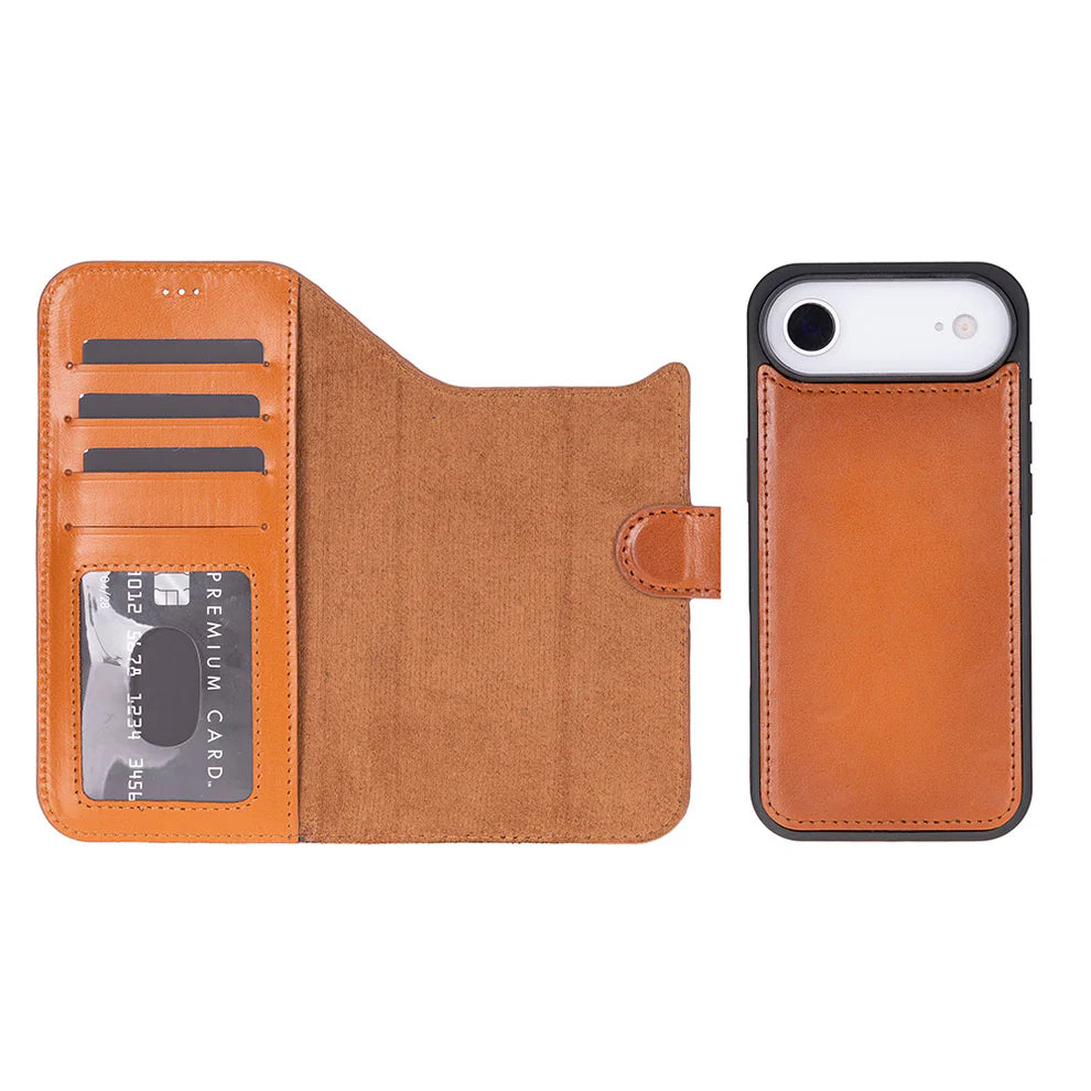 iPhone 17 Air Leather Case – Burnished Tan (Vero)