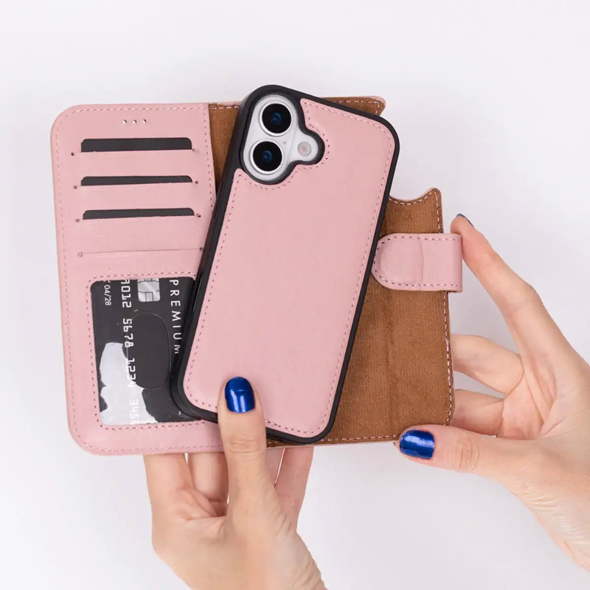 iPhone 17 Leather Case – Pink (Vero)