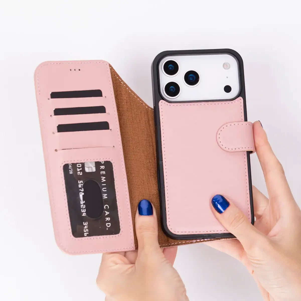 iPhone 17 Pro Max Leather Case – Pink (Vero)
