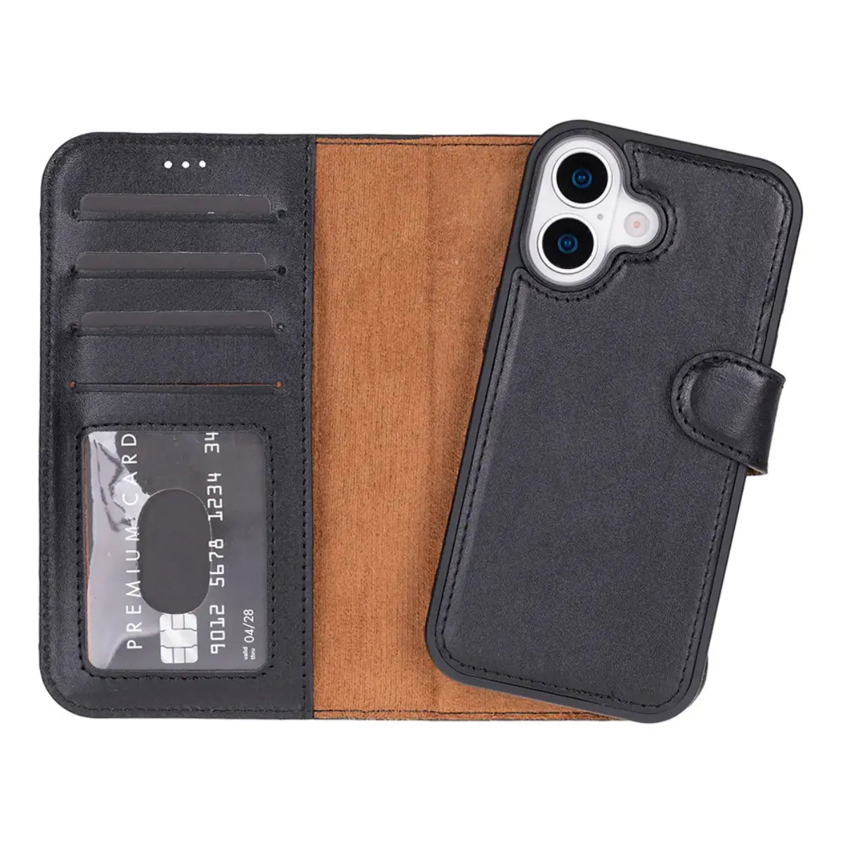iPhone 17 Leather Case – Black (Vero)
