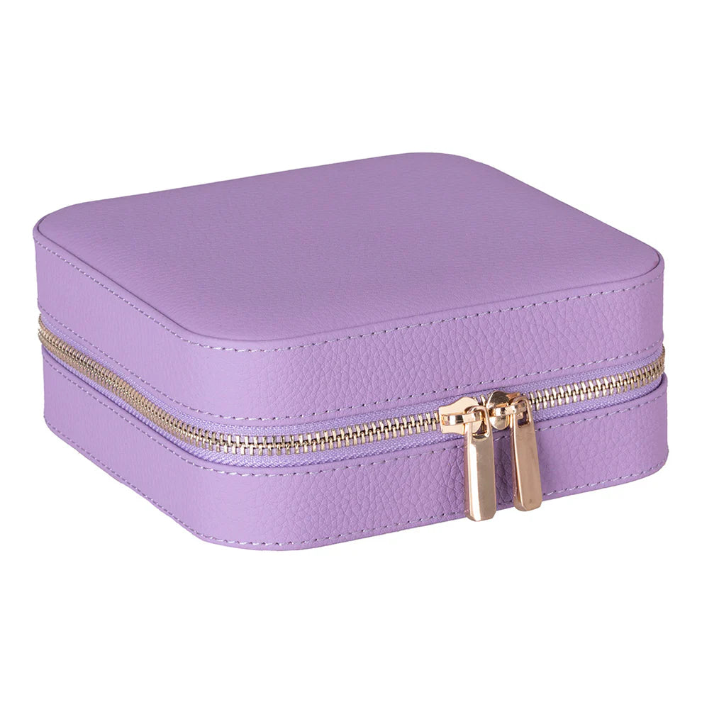 Leather Jewelry Box- Pebble Lilac