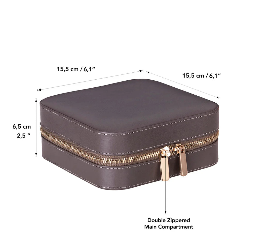 Leather Jewelry Box-Mink