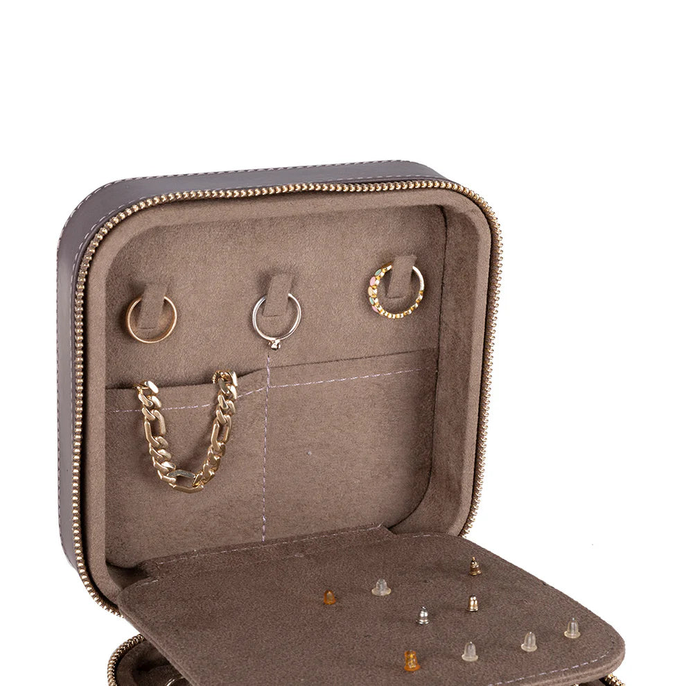 Leather Jewelry Box-Mink