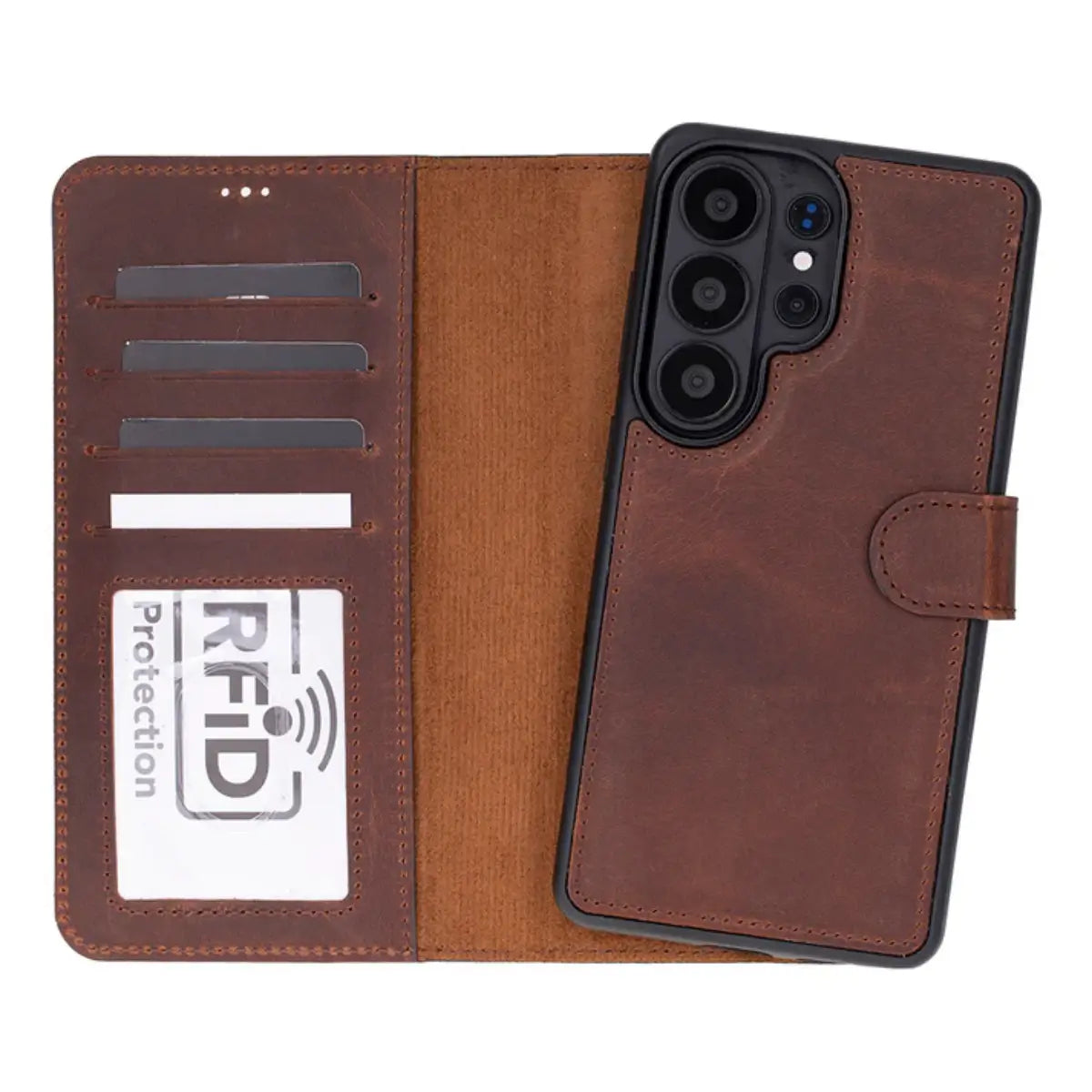 Galaxy S26 Ultra Leather Case - Distressed Brown (Vero)