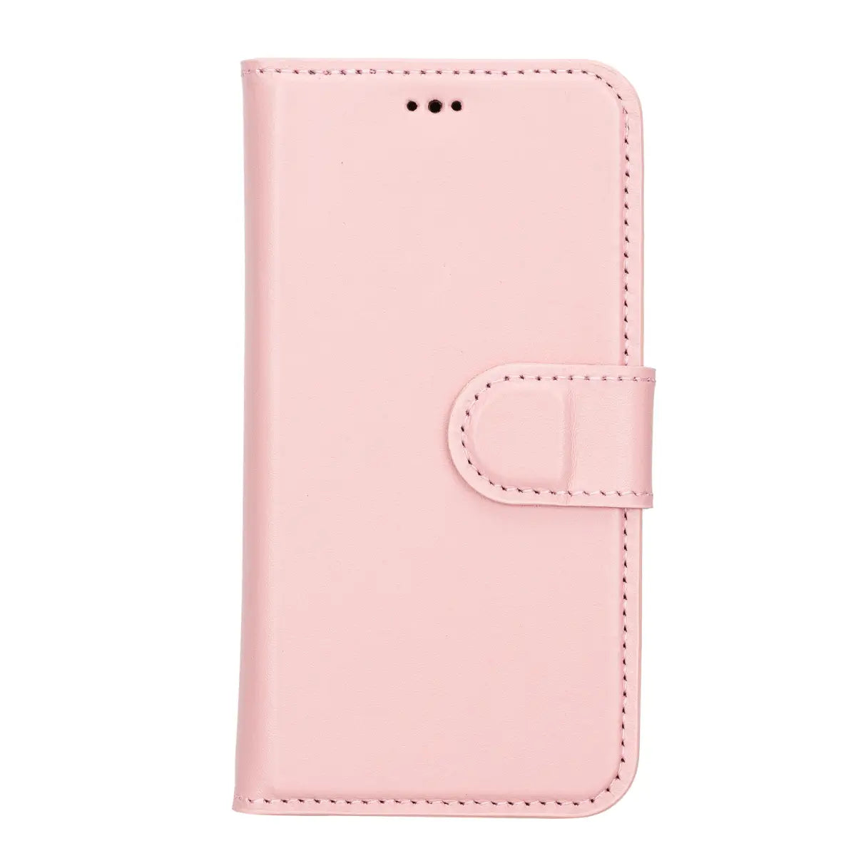 Pink Leather Wallet Case for iPhone 13 Pro