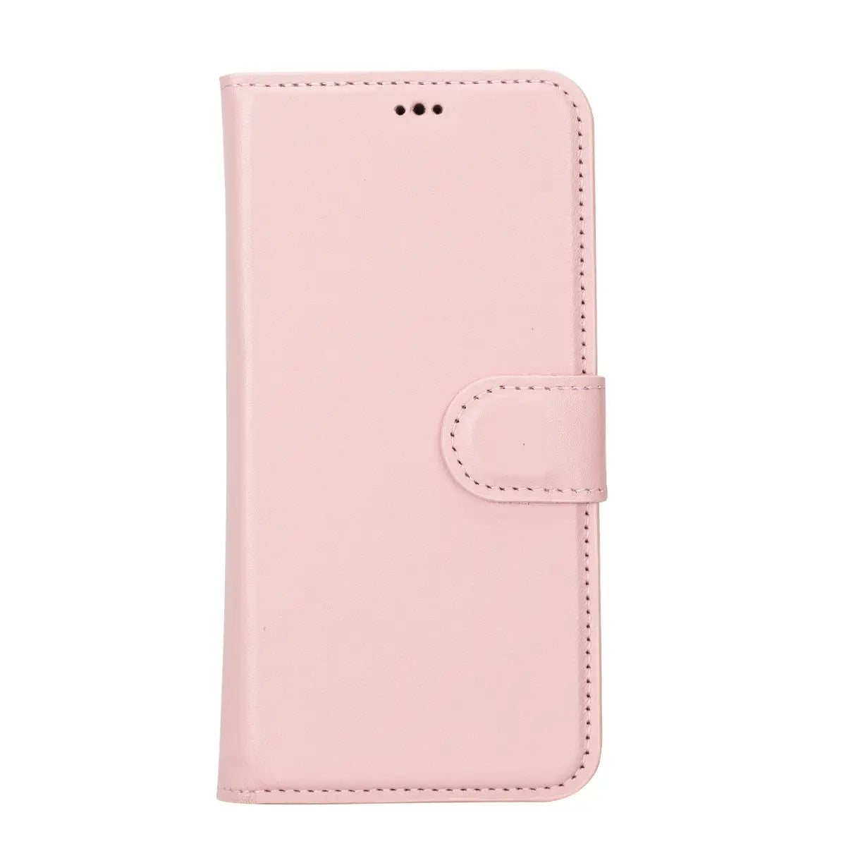 Pink Leather Wallet Case for iPhone 14 Pro