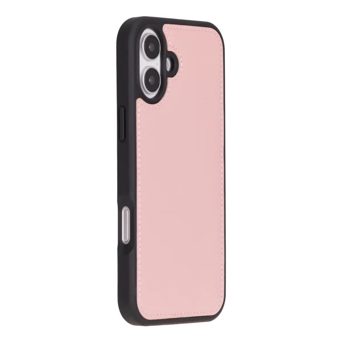 Pink Leather Wallet Case for iPhone 16 Plus