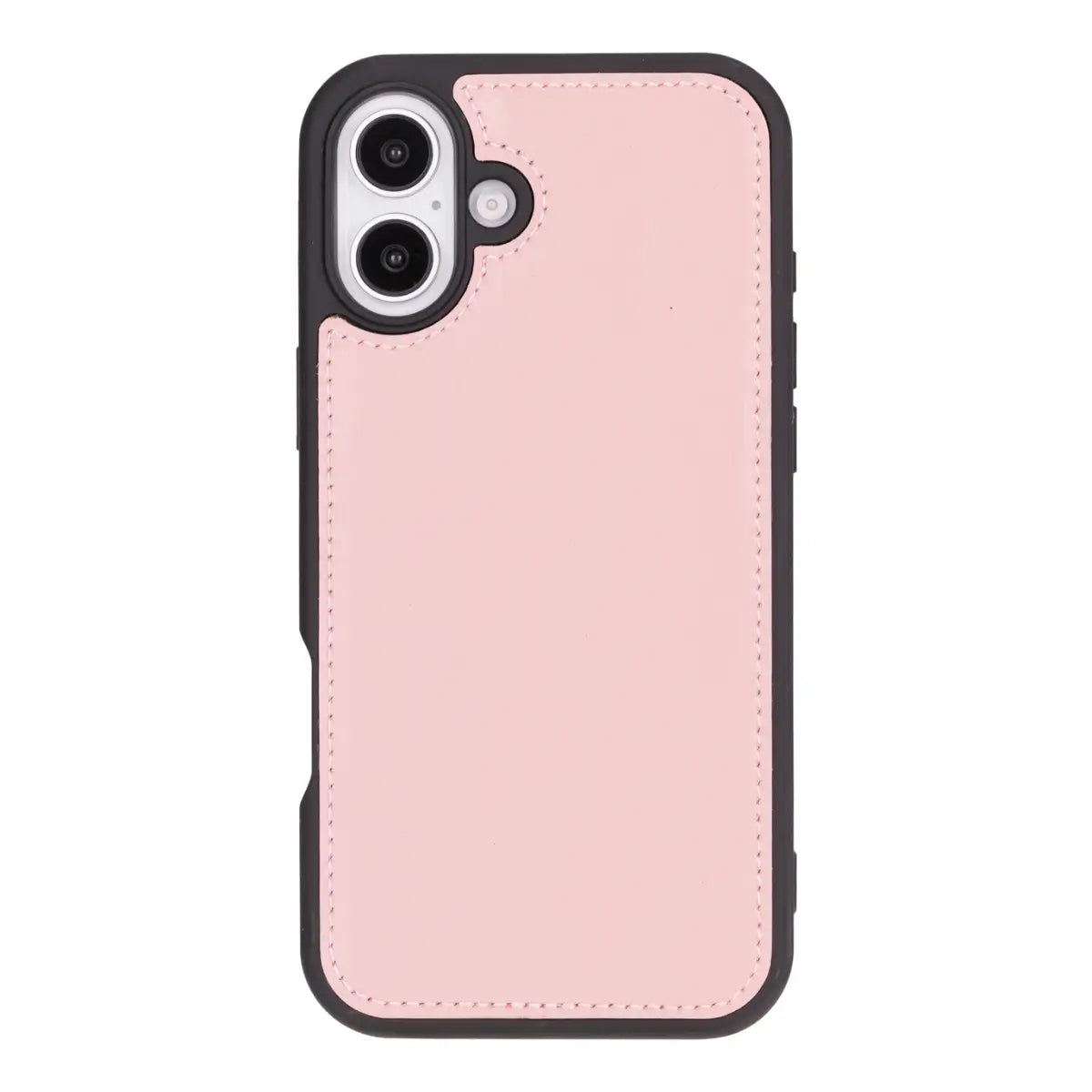 Pink Leather Wallet Case for iPhone 16 Plus