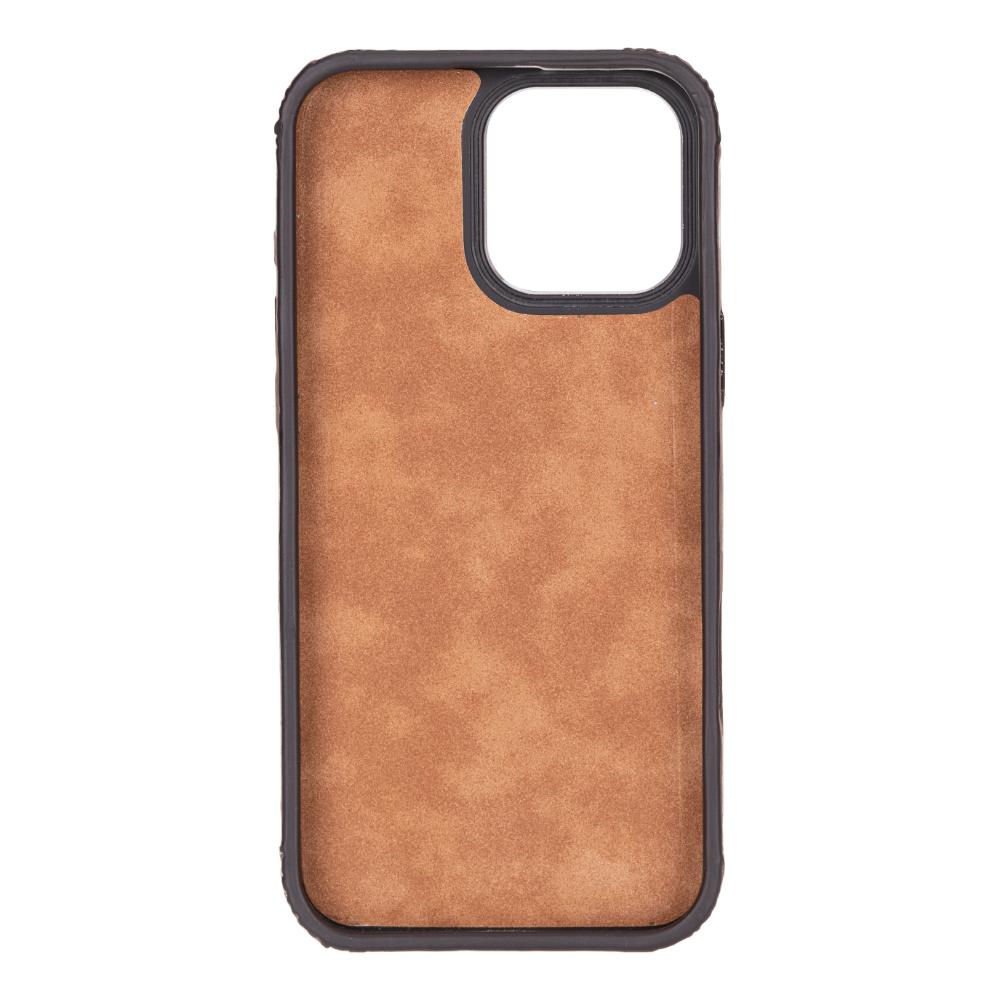 Rivo iPhone 16 Pro Max Dark Brown Leather Case