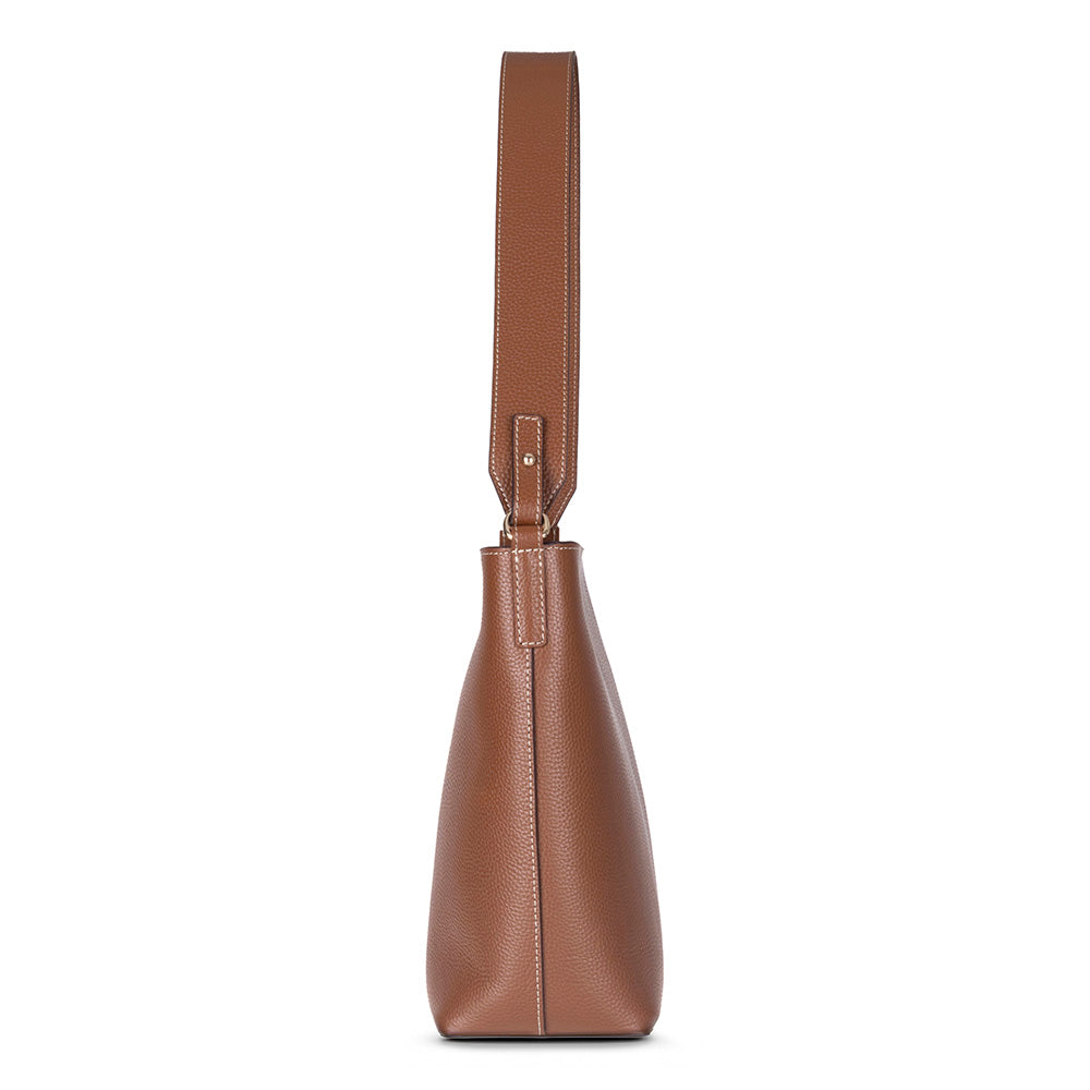 Elena Women's Leather Bag - Tan