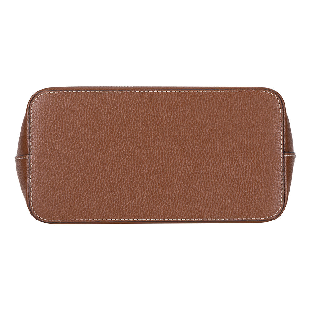 Elena Women's Leather Bag - Tan