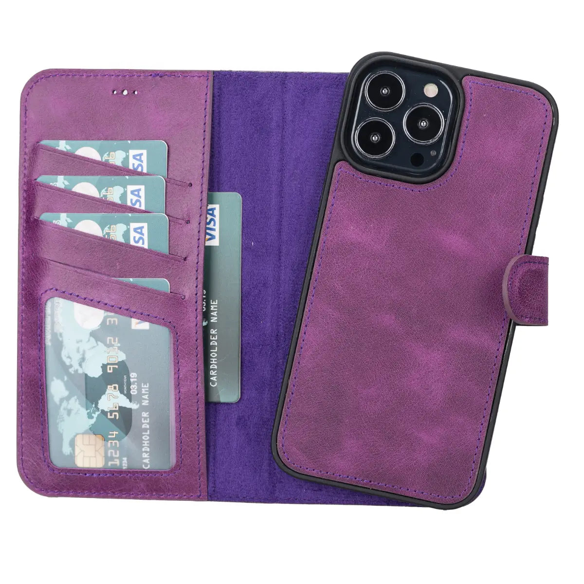 iPhone 13 Pro Max Leather Case – Purple (Vero)