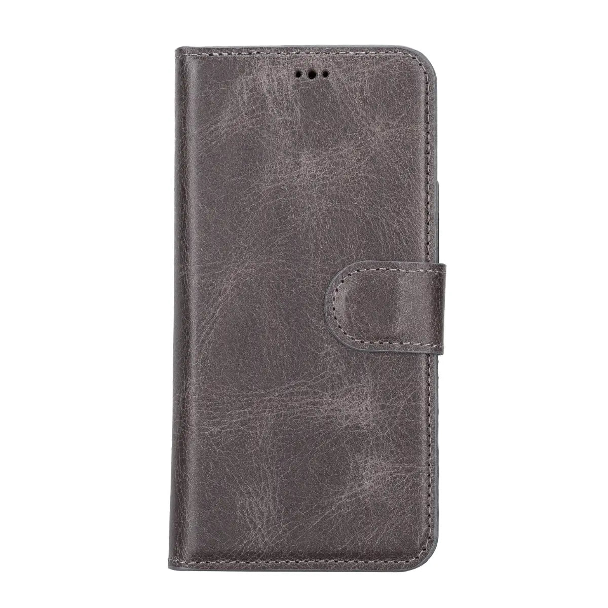 iPhone 14 Plus Leather Case – Dark Gray (Vero)
