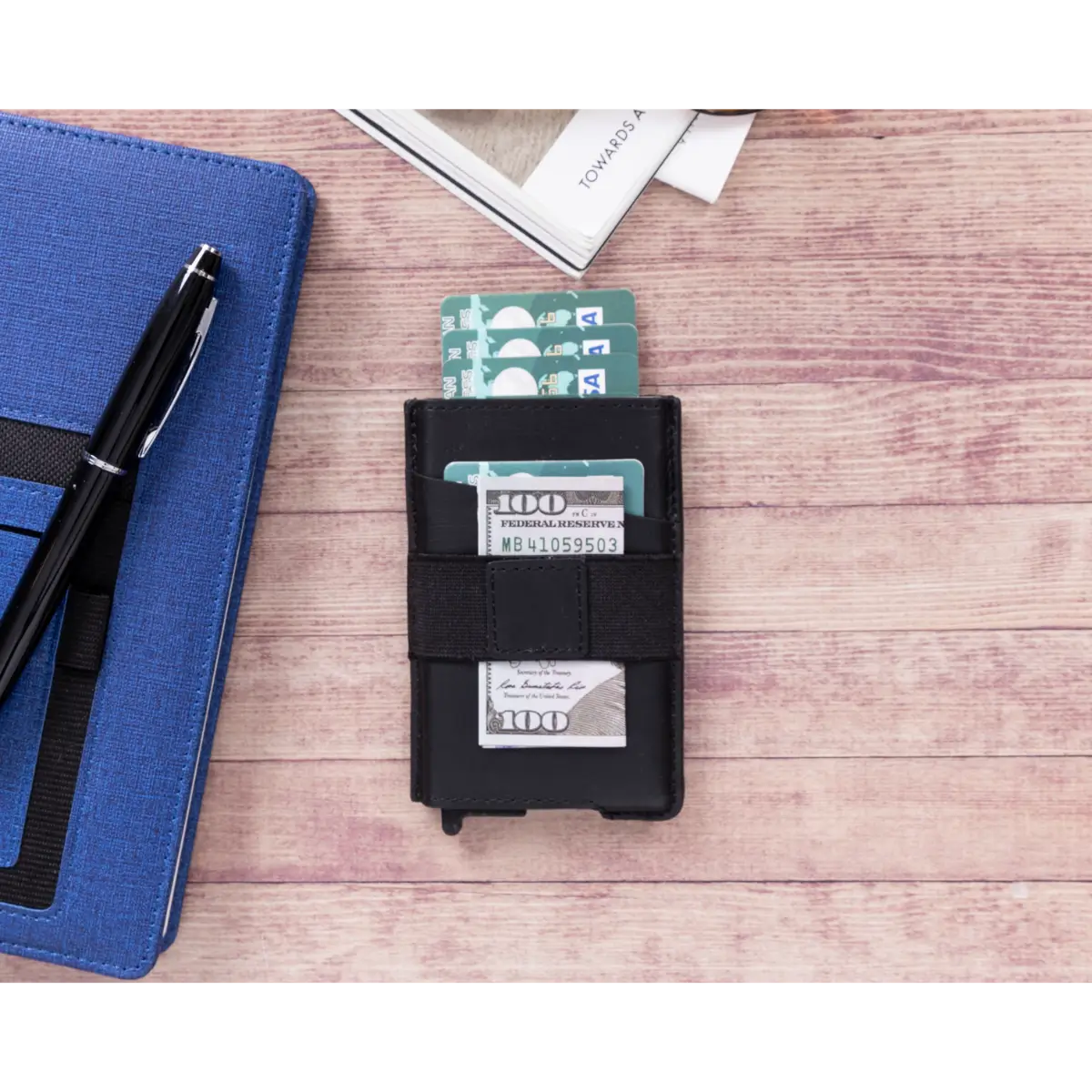 Thomson Luxury Leather Card Holder-Black