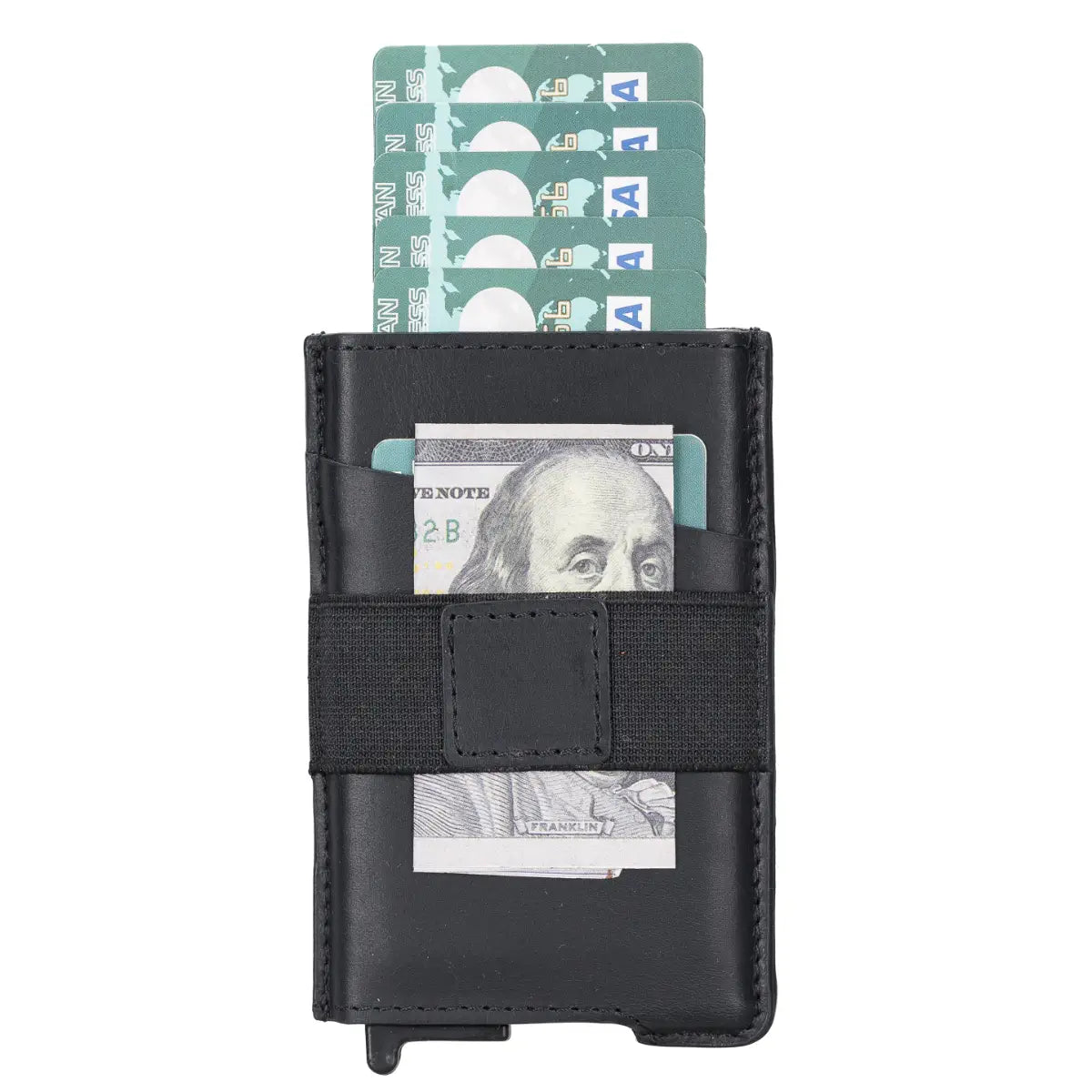 Thomson Luxury Leather Card Holder-Black