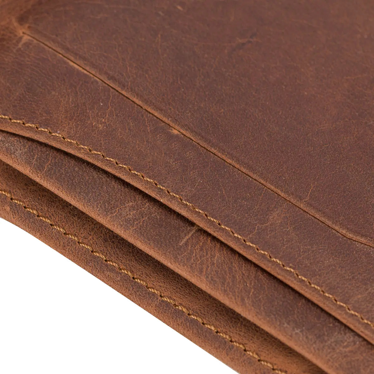 Toros Bifold Leather Wallet-Distressed Brown