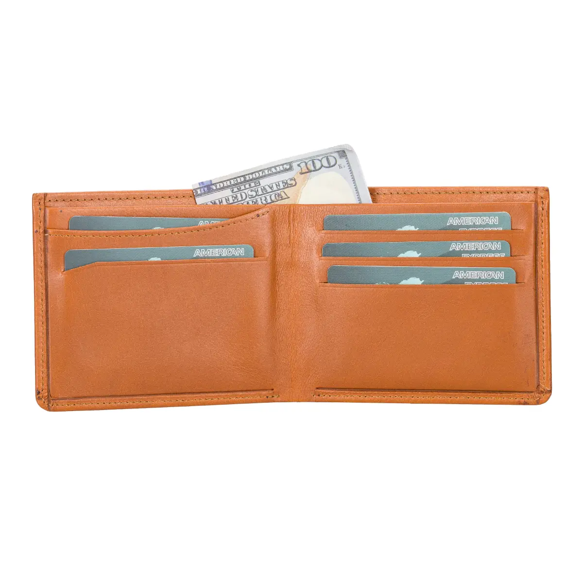 Toros Bifold Leather Wallet-Burnished Tan