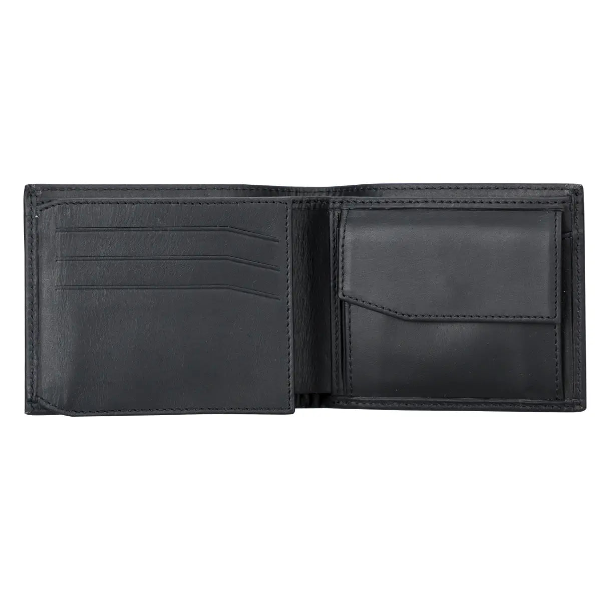 Ranger Trifold Leather Wallet-Black