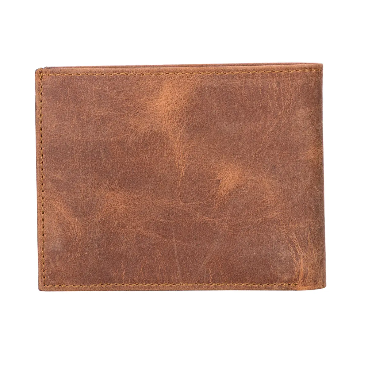 Ranger Trifold Leather Wallet-Distressed Brown