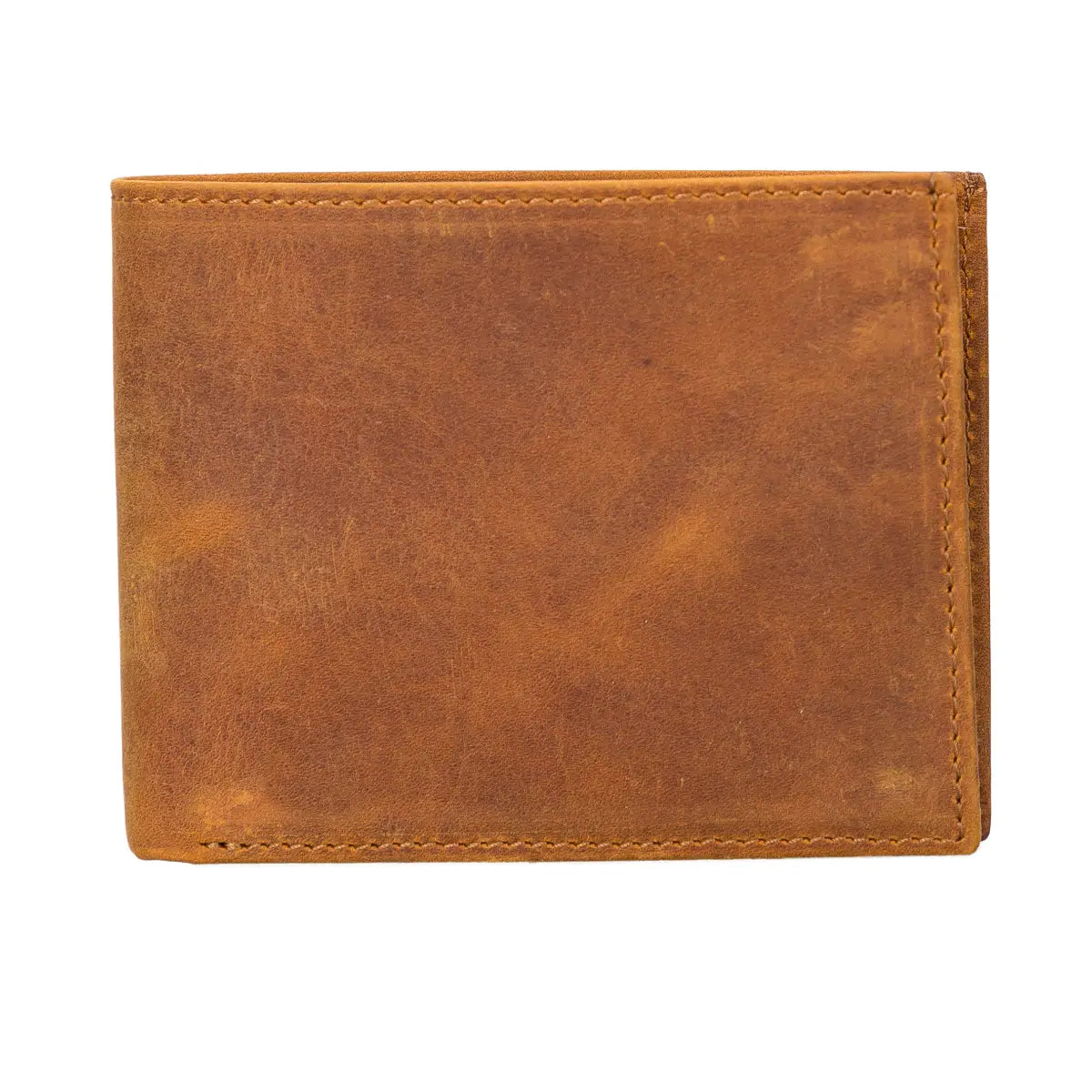 Ranger Trifold Leather Wallet-Camel Brown