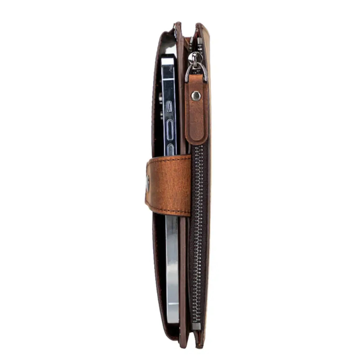 Women's Crossbody Wallet-Distressed Brown