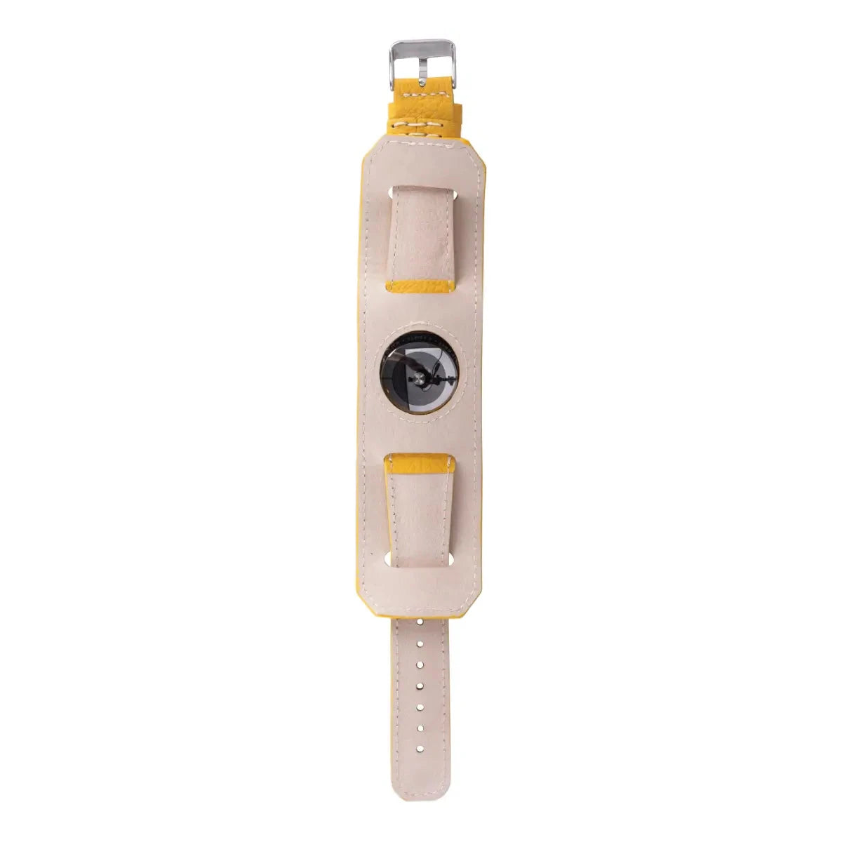 Yellow Leather Cuff Apple Watch Band