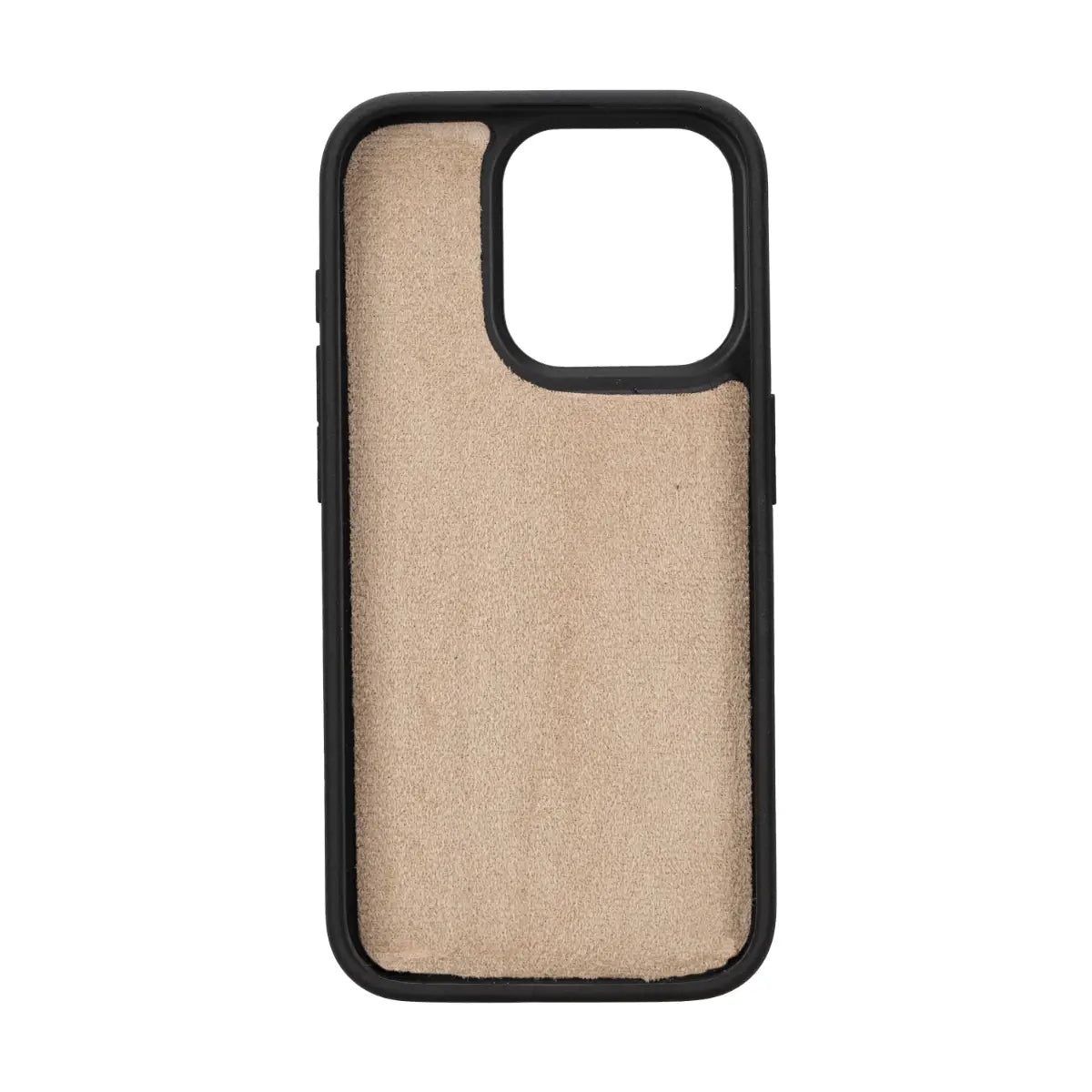 Yellow Leather Wallet Case for iPhone 15 Pro