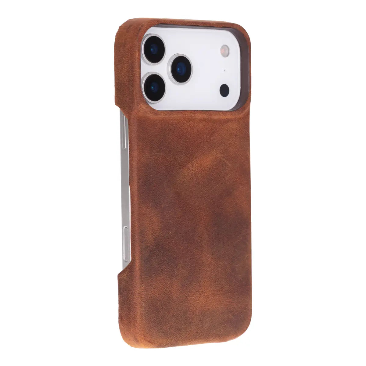 iPhone 17 Pro Leather Case – Distressed Brown (Prestige) | O2 Leather