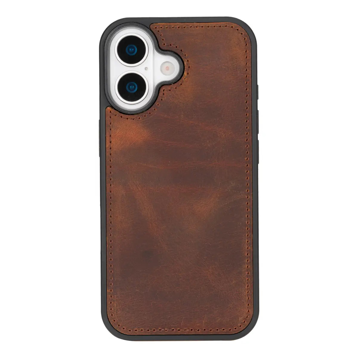 iPhone 18 Leather Case – Distressed Brown (Vero)