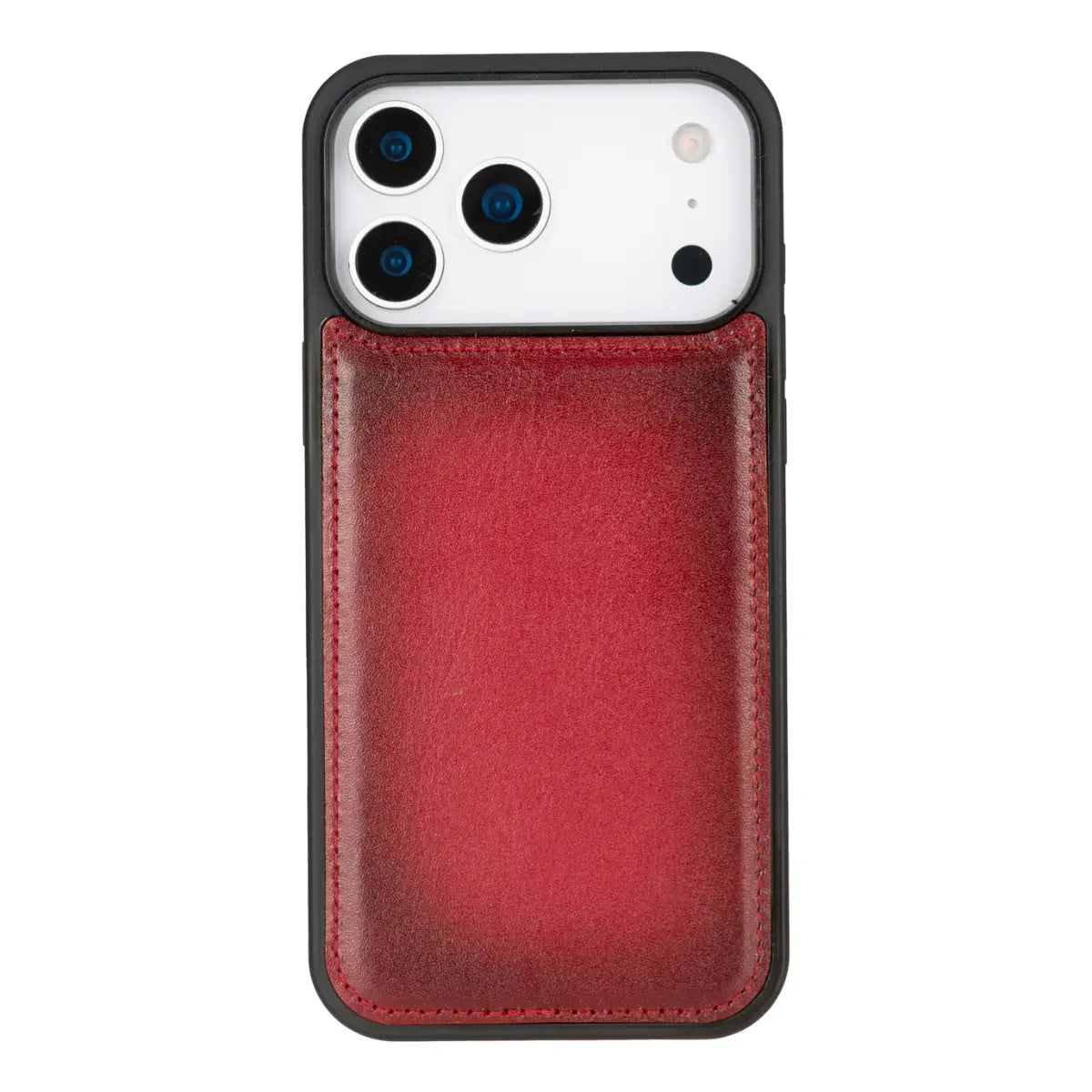 iPhone 18 Pro Leather Case – Burnished Red (Vero)