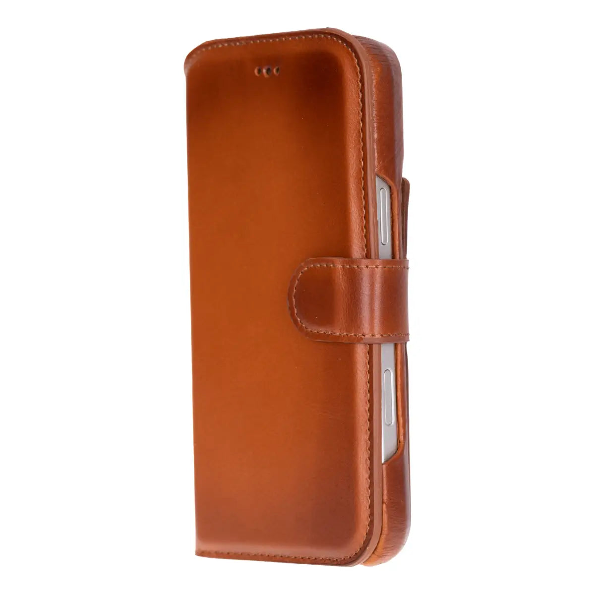 iPhone 18 Pro Leather Case – Burnished Tan (Prestige)