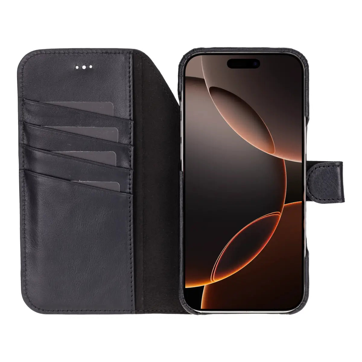 iPhone 18 Pro Max Leather Case Black Prestige