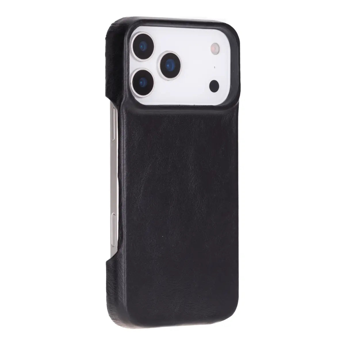 iPhone 18 Pro Max Leather Case Black Prestige