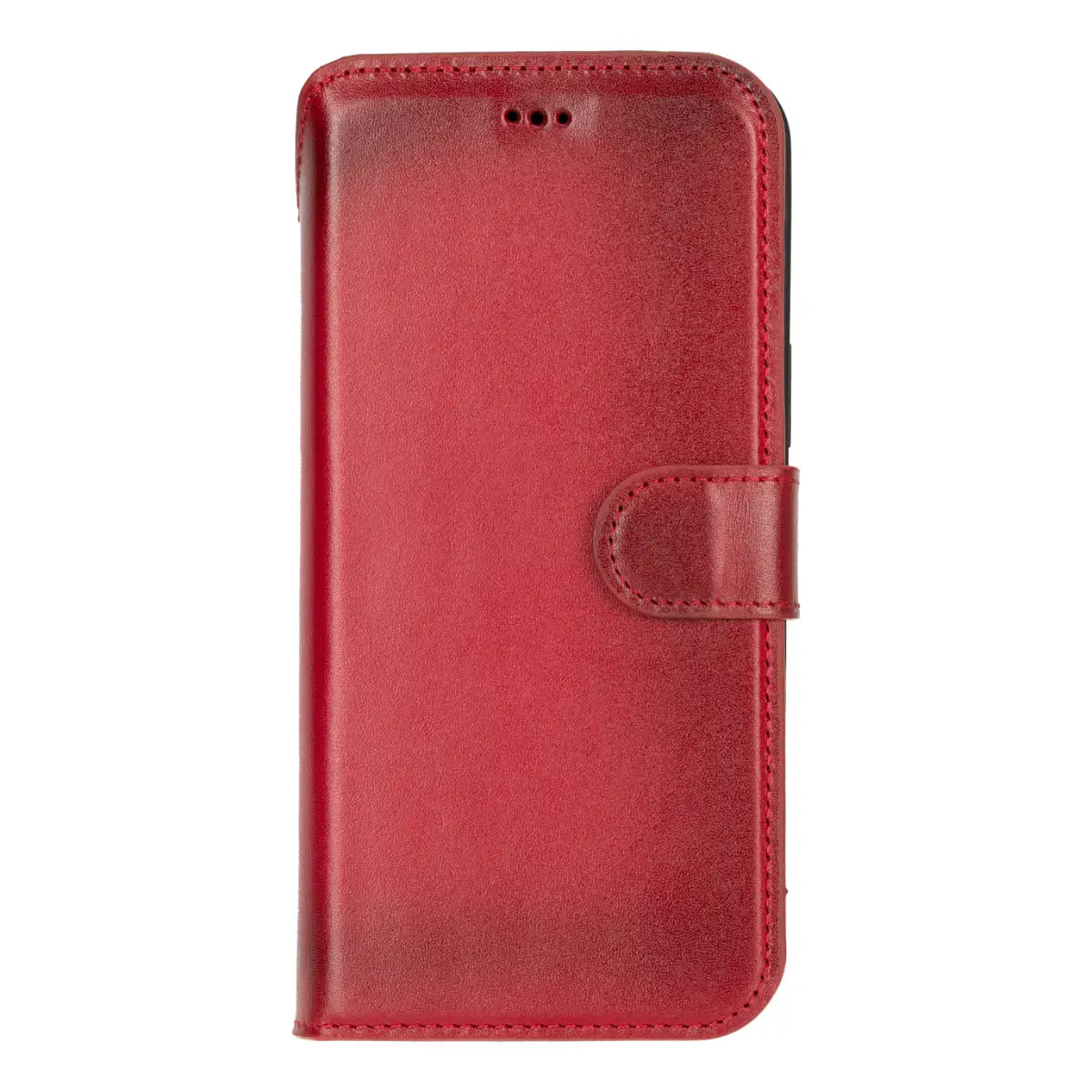 iPhone 18 Pro Max Leather Case – Burnished Red (Vero) | O2 Leather