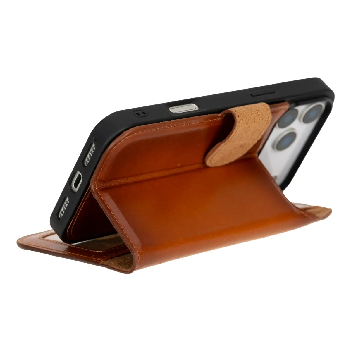 iPhone 18 Pro Max Leather Case – Burnished Tan (Vero) | O2 Leather