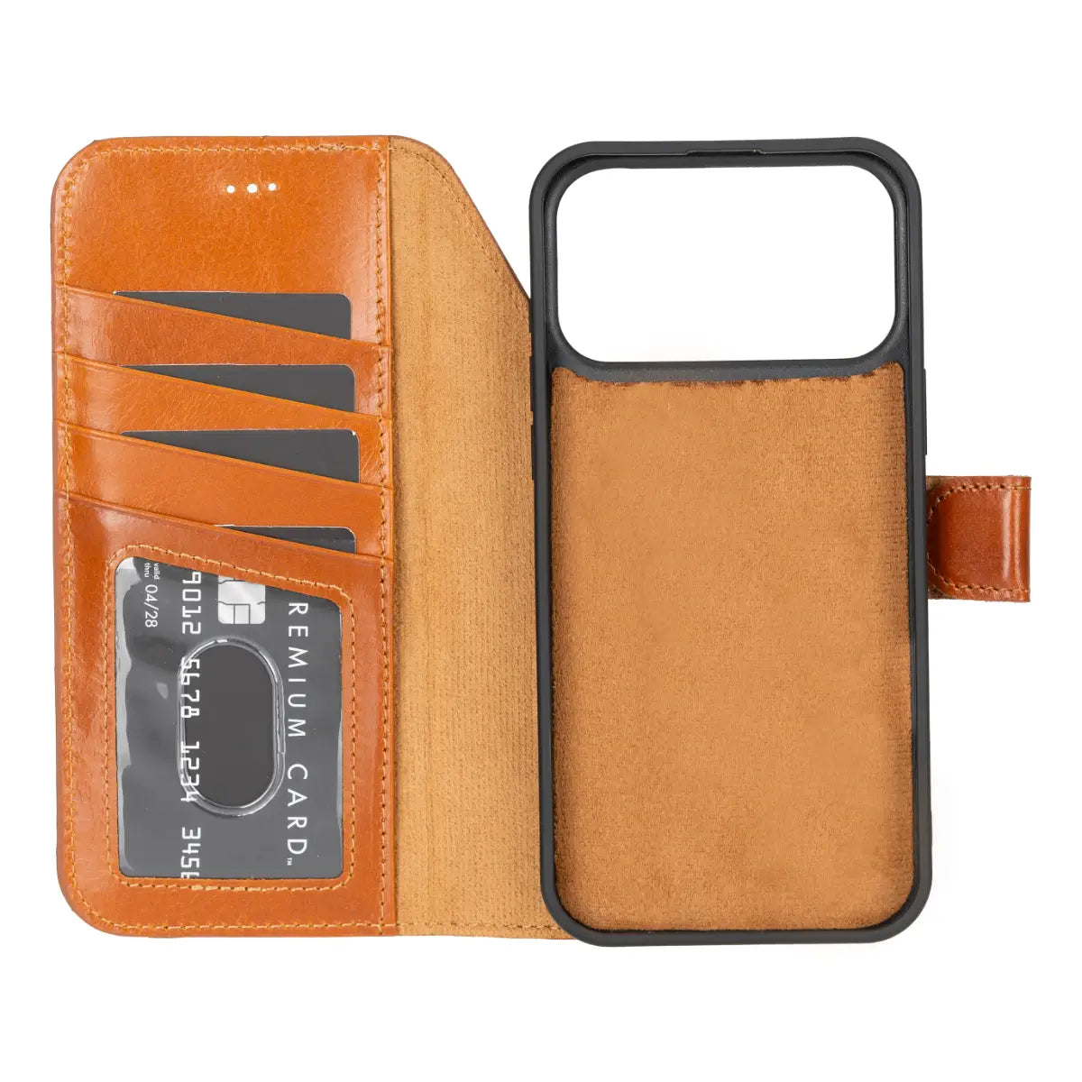 iPhone 18 Pro Max Leather Case – Burnished Tan (Vero) | O2 Leather