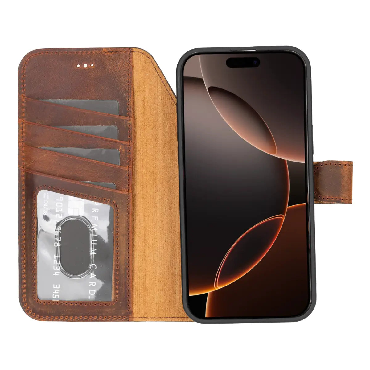 iPhone 18 Pro Max Leather Case – Distressed Brown (Vero) | O2 Leather