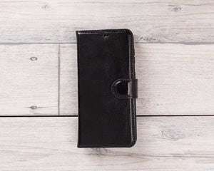 Magnetic Leather Wallet Case for Galaxy S21