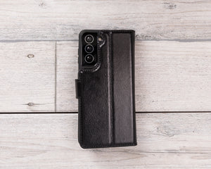 Magnetic Leather Wallet Case for Galaxy S21