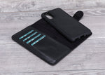 Black Magnetic Leather Wallet Case for Galaxy S20 / S20 Plus/ S20 Ultra