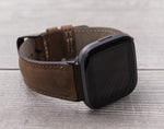 Leather Antic Brown Band for Fitbit Watch