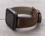 Leather Antic Brown Band for Fitbit Watch