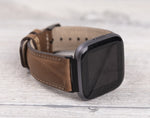 Brown Leather Band for Fitbit Watch