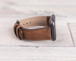 Brown Leather Band for Fitbit Watch
