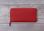 Red Leather Womens Wallet
