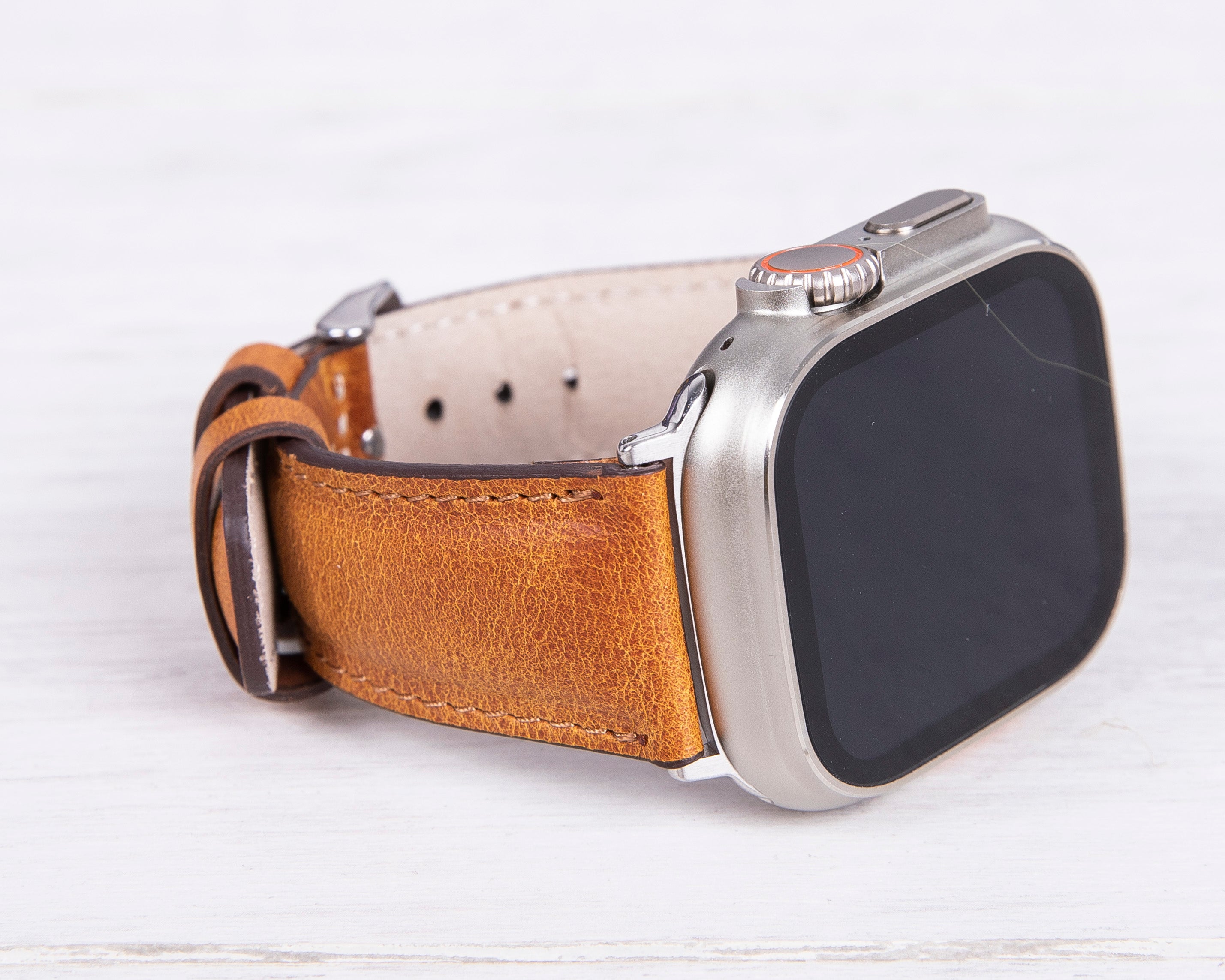 Full Grain Leather Camel Band for Apple Watch